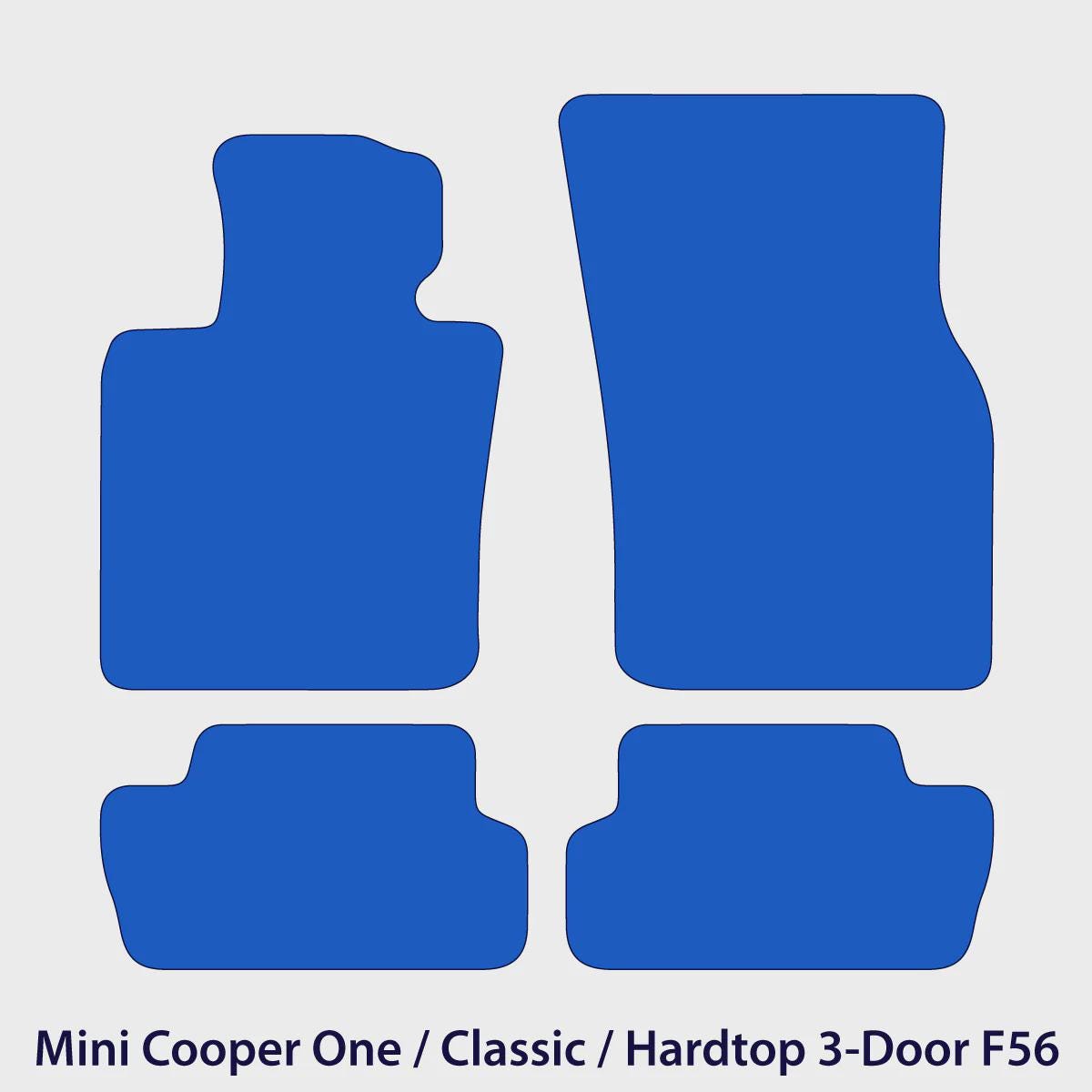 Mini Cooper One / Classic / Hardtop 2-Door Velour Floor Mats 2014-2024 – F56 – Flag Logo