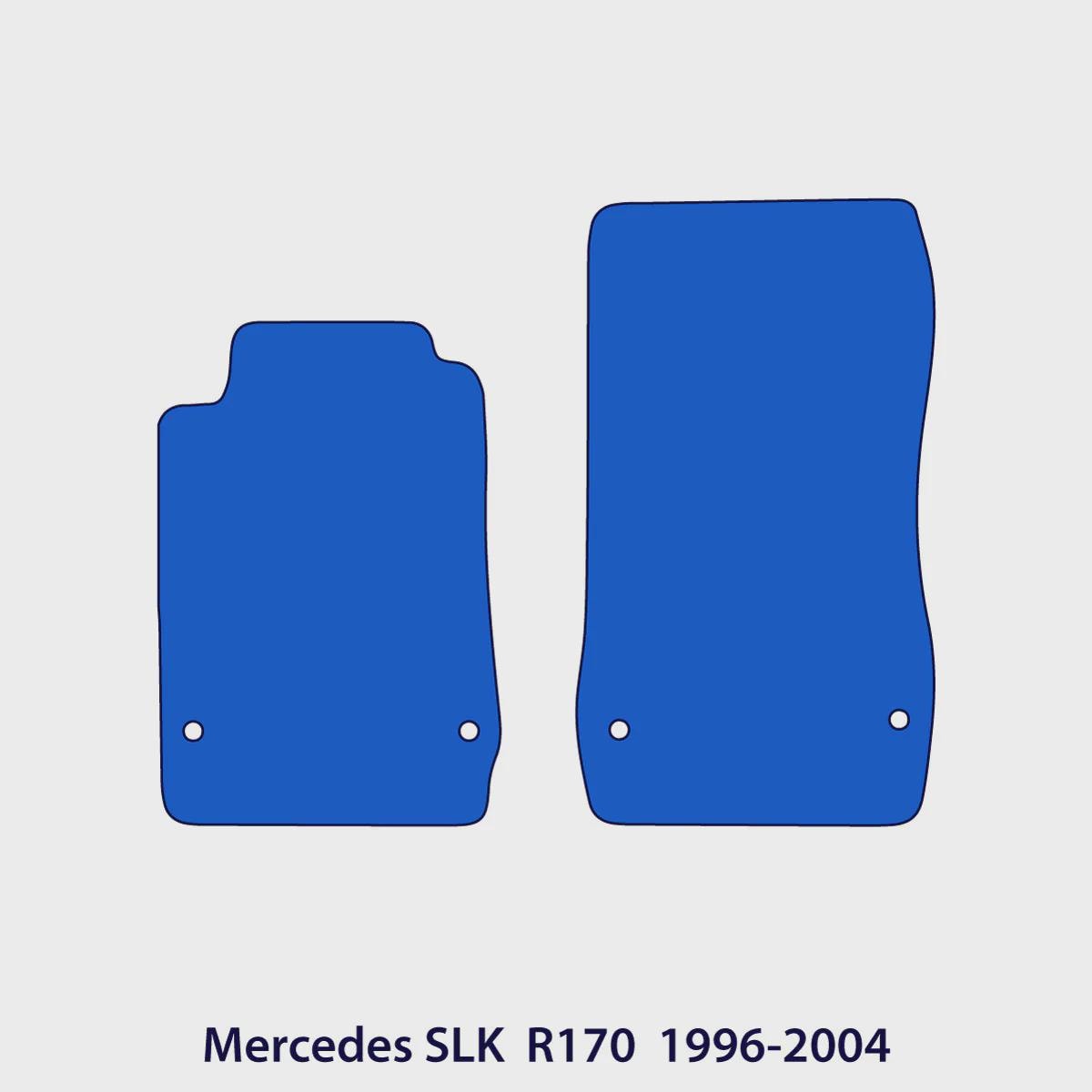 Mercedes SLK Velour Floor Mats 1996-2004 – R170 – Black