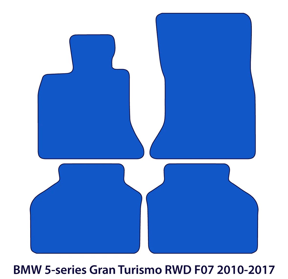 BMW 5-Series Gran Turismo RWD Velour Floor Mats 2010-2017 – F07 – Sportline