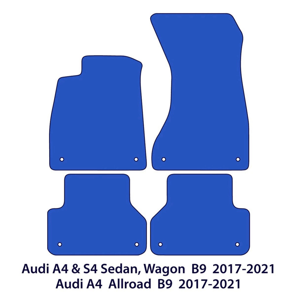 Audi A4 & S4 Sedan, Wagon, Allroad B9 Floor Mats - Red Sportline 2017 Present