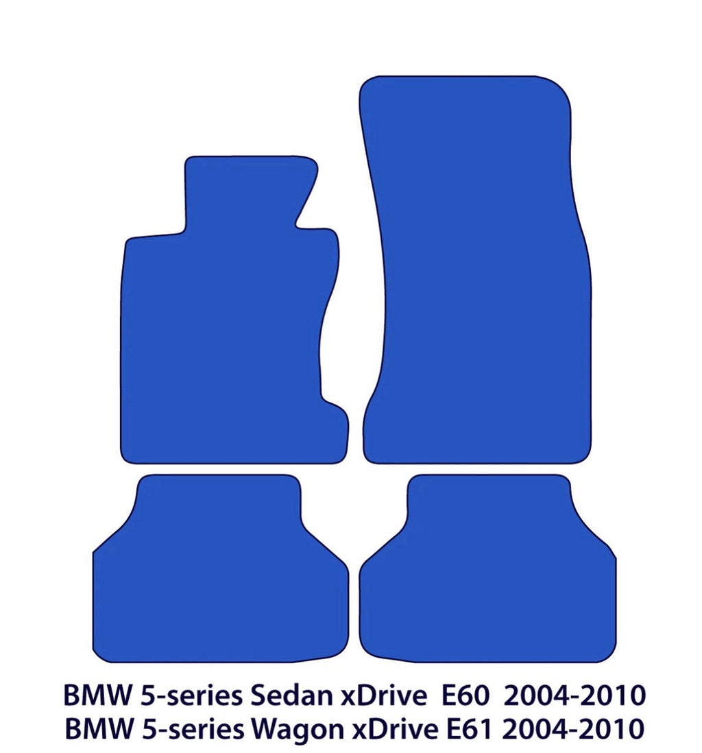 BMW 5-Series Velour Floor Mats xDrive 2004-2010 – E60, E61 – Sportline