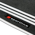For Audi A4, S4 Sedan & Wagon B5 After Facelift Floor Mats-Silver Sportline