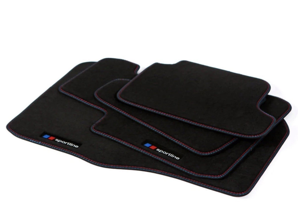 For BMW 3-Series Sedan & Wagon Drive E90, E91 Floor Mats- Sportline (2006-2011)