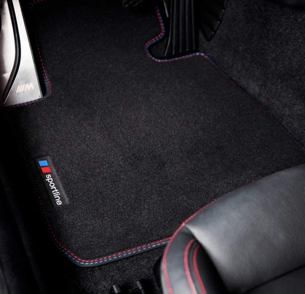 For BMW 3-Series Sedan & Wagon Drive E90, E91 Floor Mats- Sportline (2006-2011)