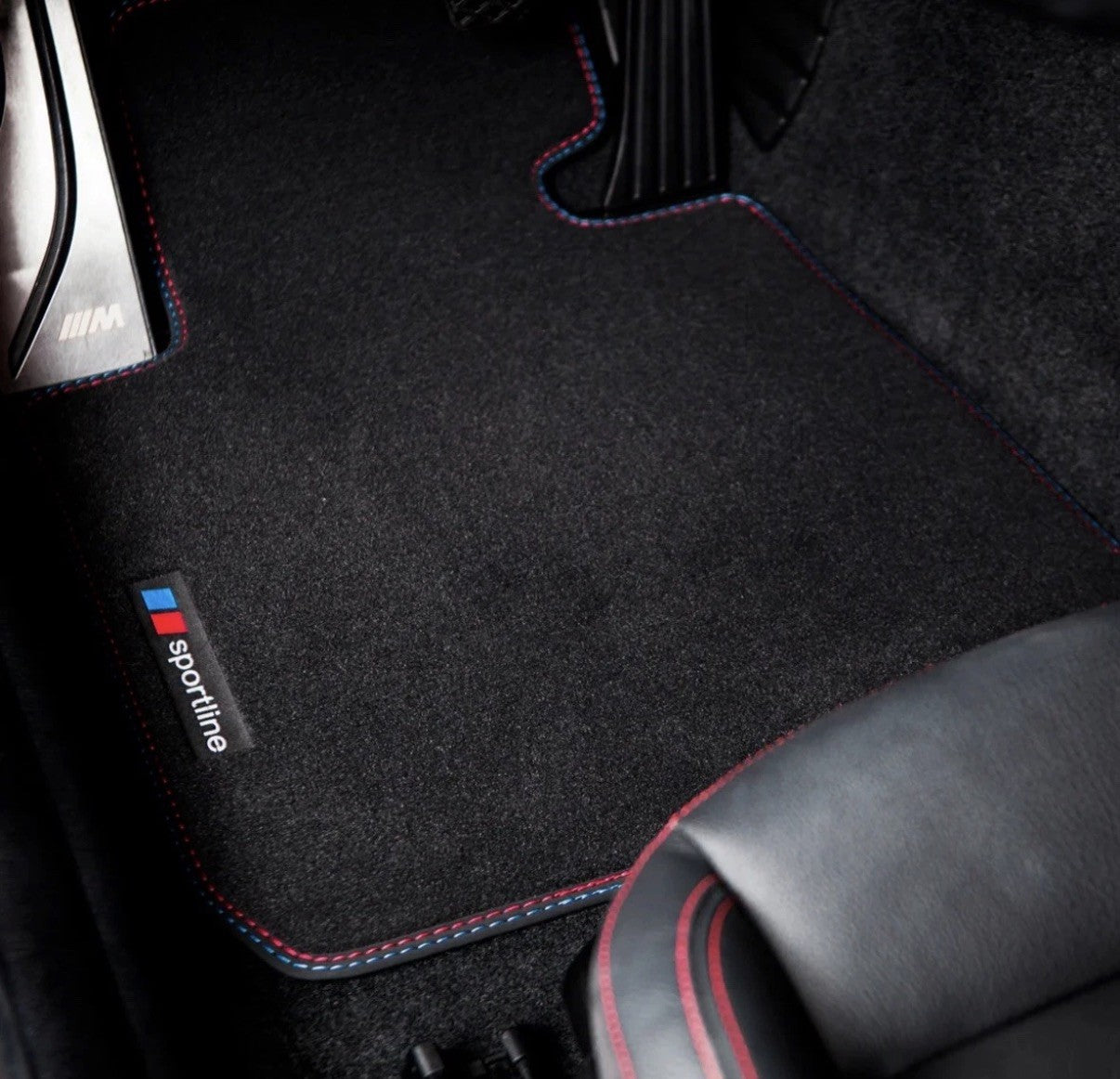 For BMW 3-Series Sedan & Wagon Drive E90, E91 Floor Mats- Sportline (2006-2011)