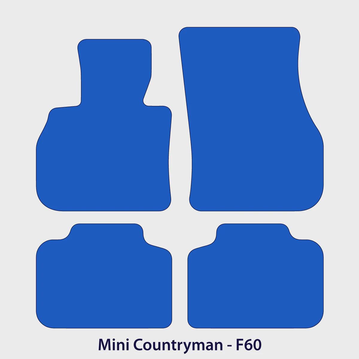 Mini Countryman Velour Floor Mats 2017–2024 – F60 – Black
