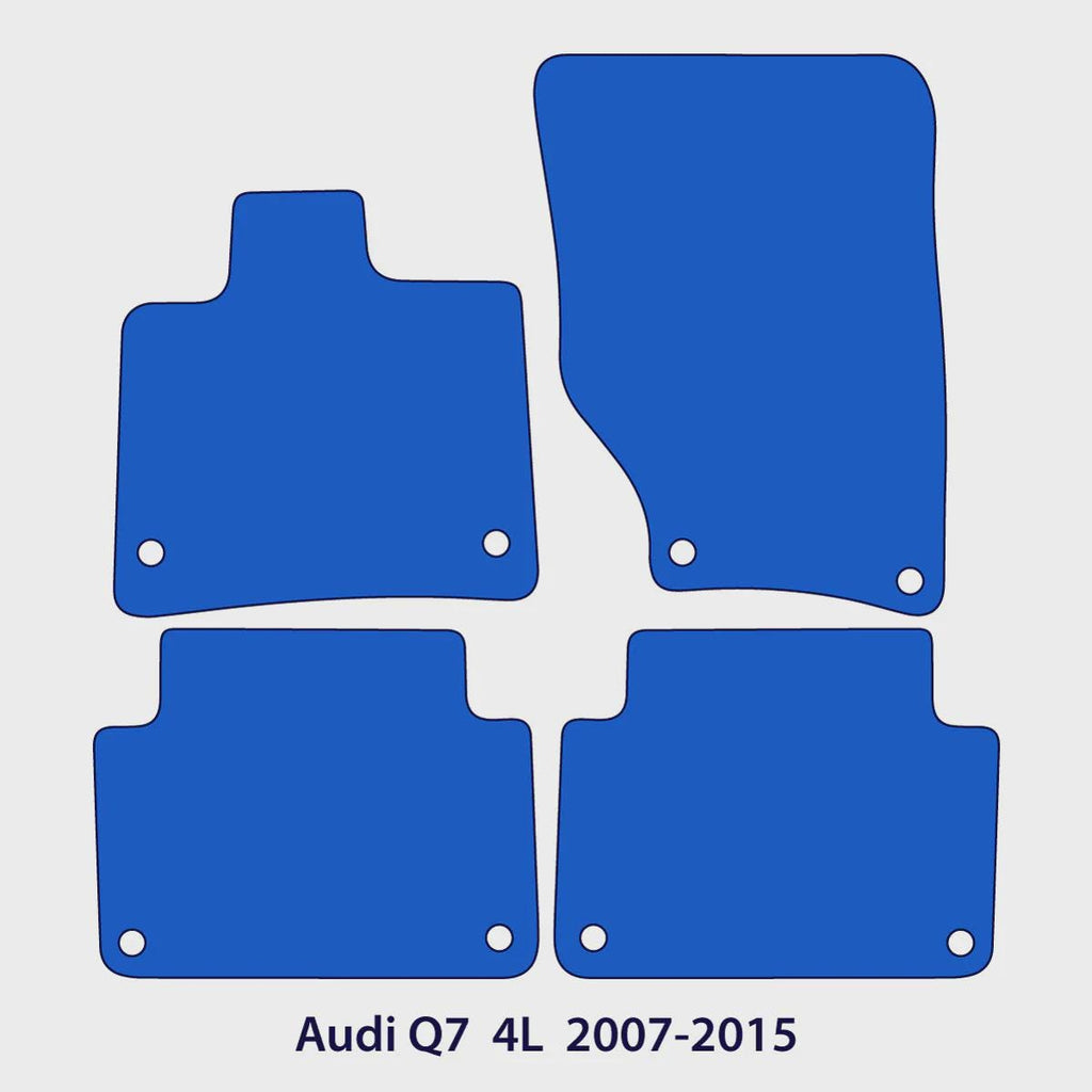 Audi Q7 Velour Floor Mats 2007-2015 – 4L – Black