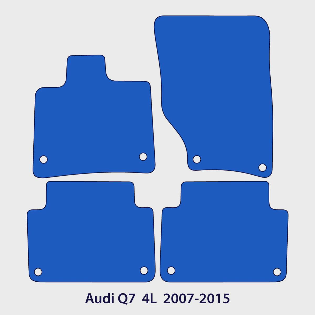 Audi Q7 Velour Floor Mats 2007-2015 – 4L – Black