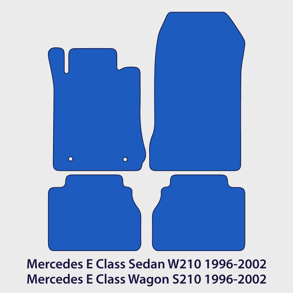 Mercedes E-Class Velour Floor Mats 1996-2002 – W210 & S210 – Black