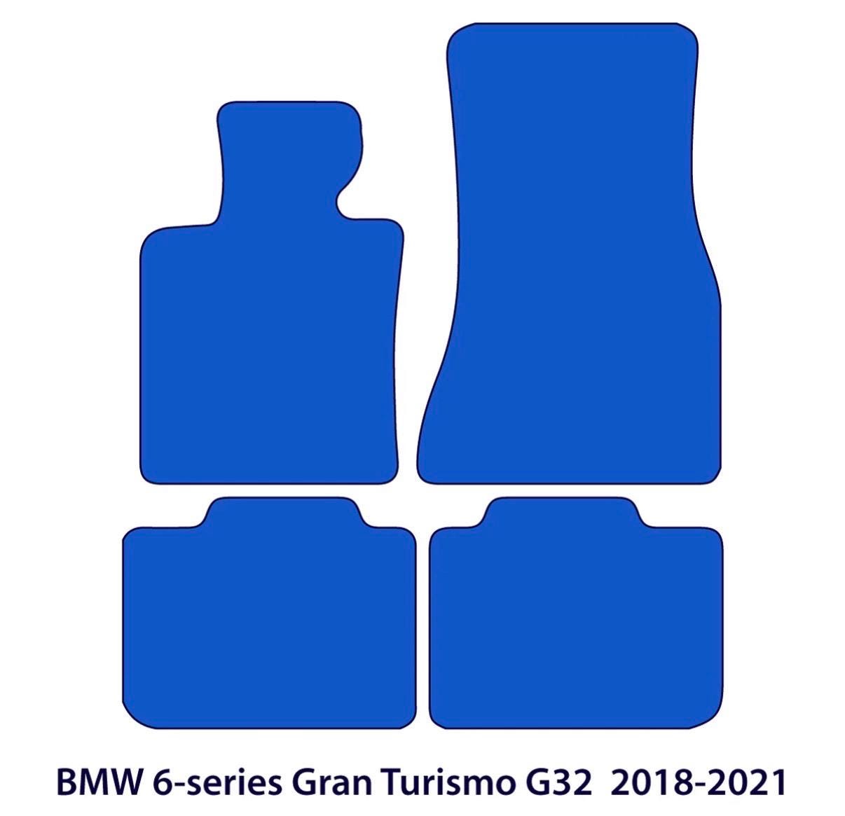 BMW 6-Series Gran Turismo Velour Floor Mats 2018-2023 – G32 – M Stitching