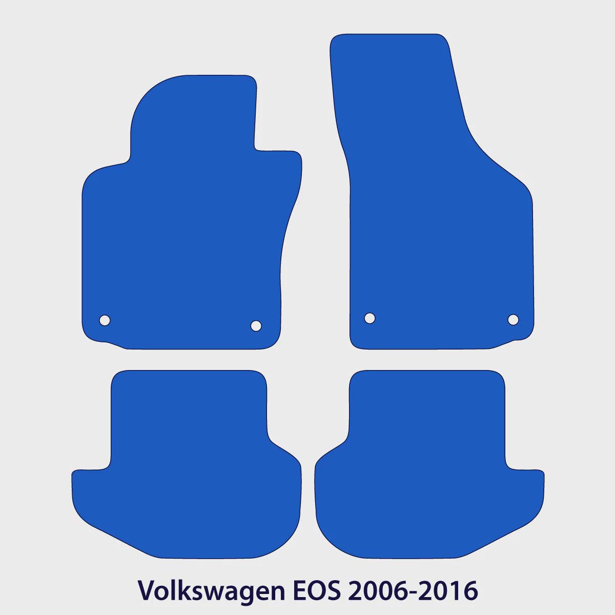 Volkswagen EOS Velour Floor Mats 2006-2016 – Black