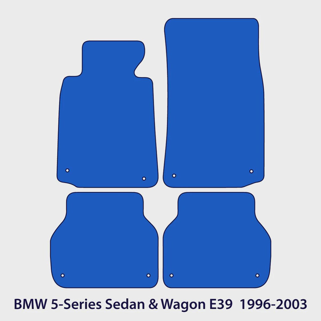 BMW 5-Series Gran Turismo RWD Velour Floor Mats 2010-2017 – F07 – M Stitching