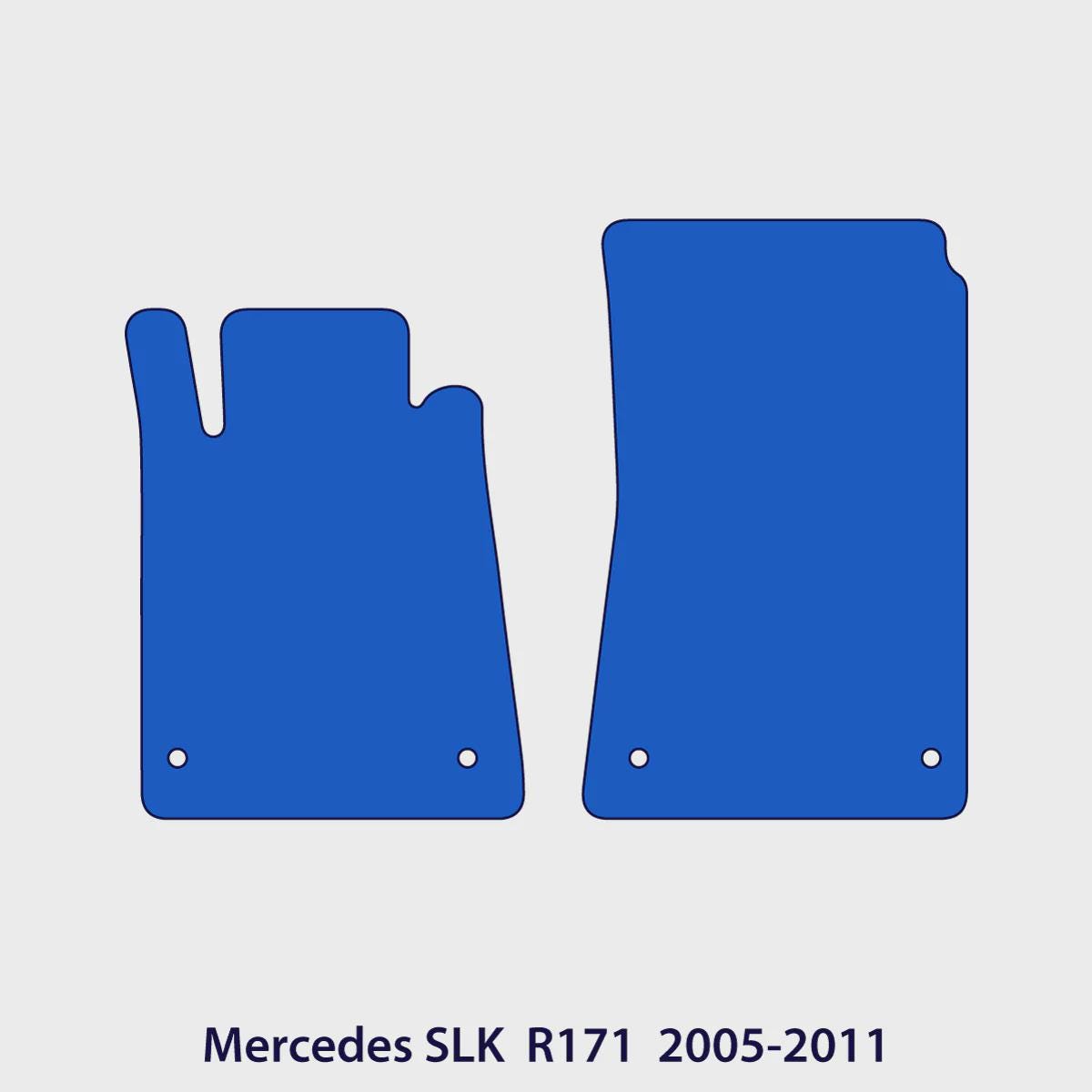 Mercedes SLK Velour Floor Mats 2005-2011 – R171 – Black