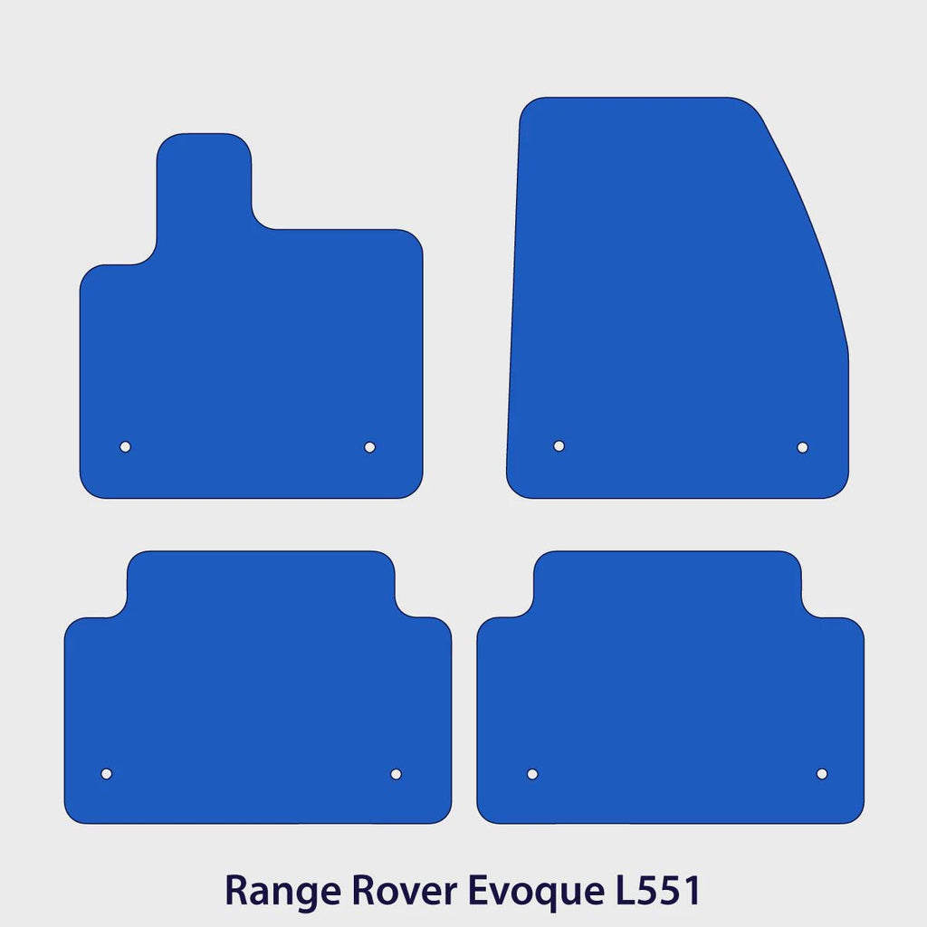Range Rover Evoque Velour Floor Mats – L551 – Black