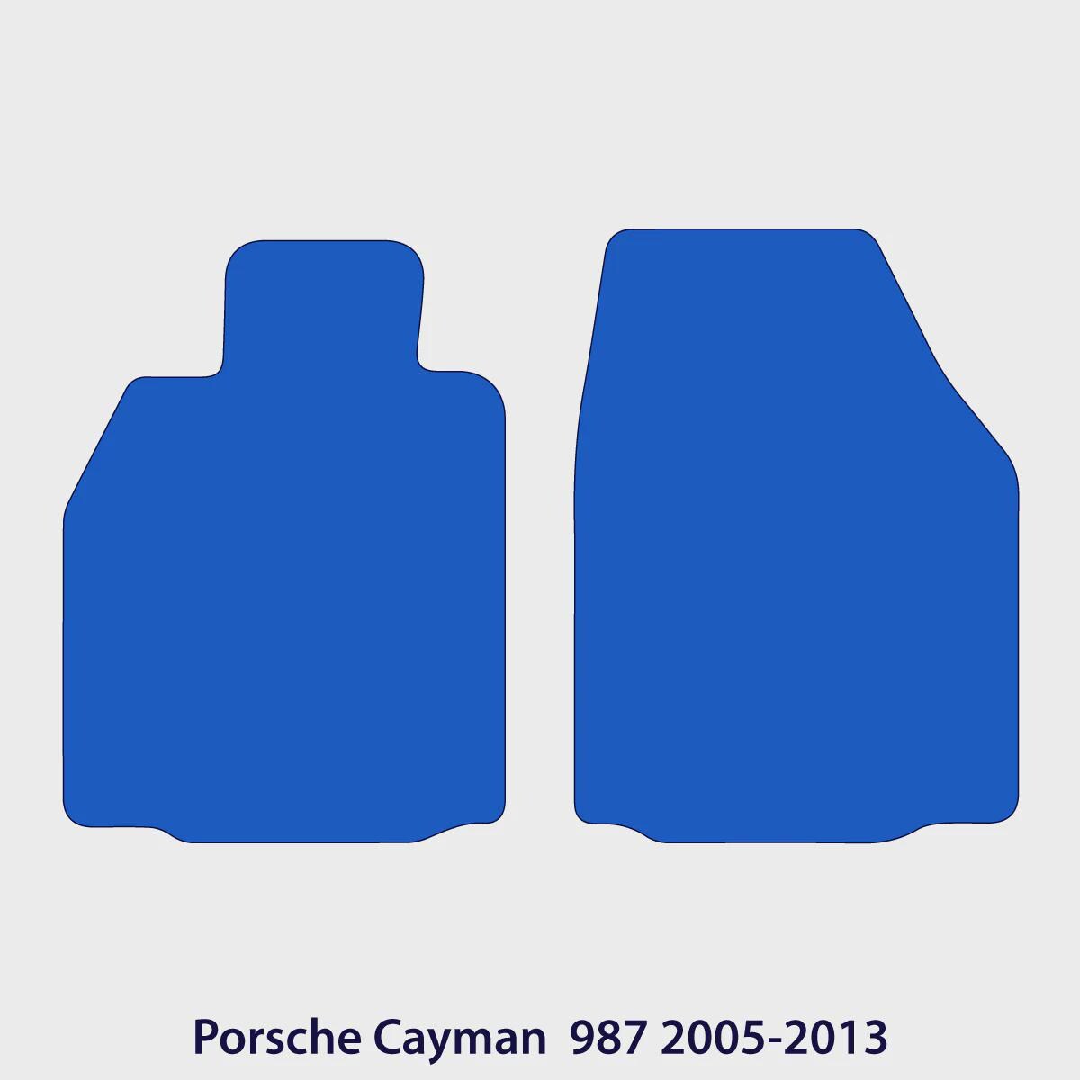 Porsche Cayman Velour Floor Mats 2005-2013 without Bose system – 987 – Black