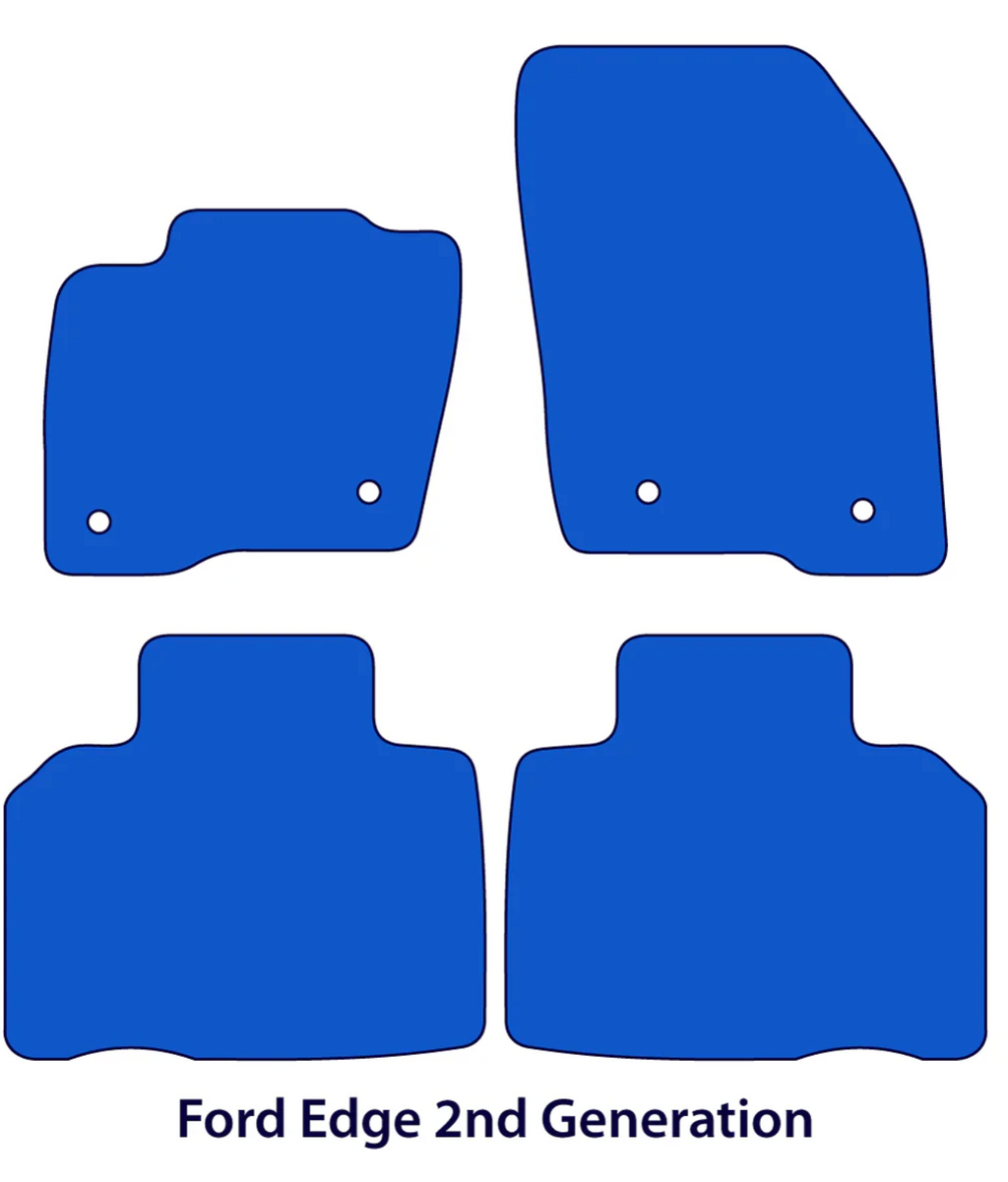 Ford Edge Floor Mats 2015-2023 – 2nd Gen – Black