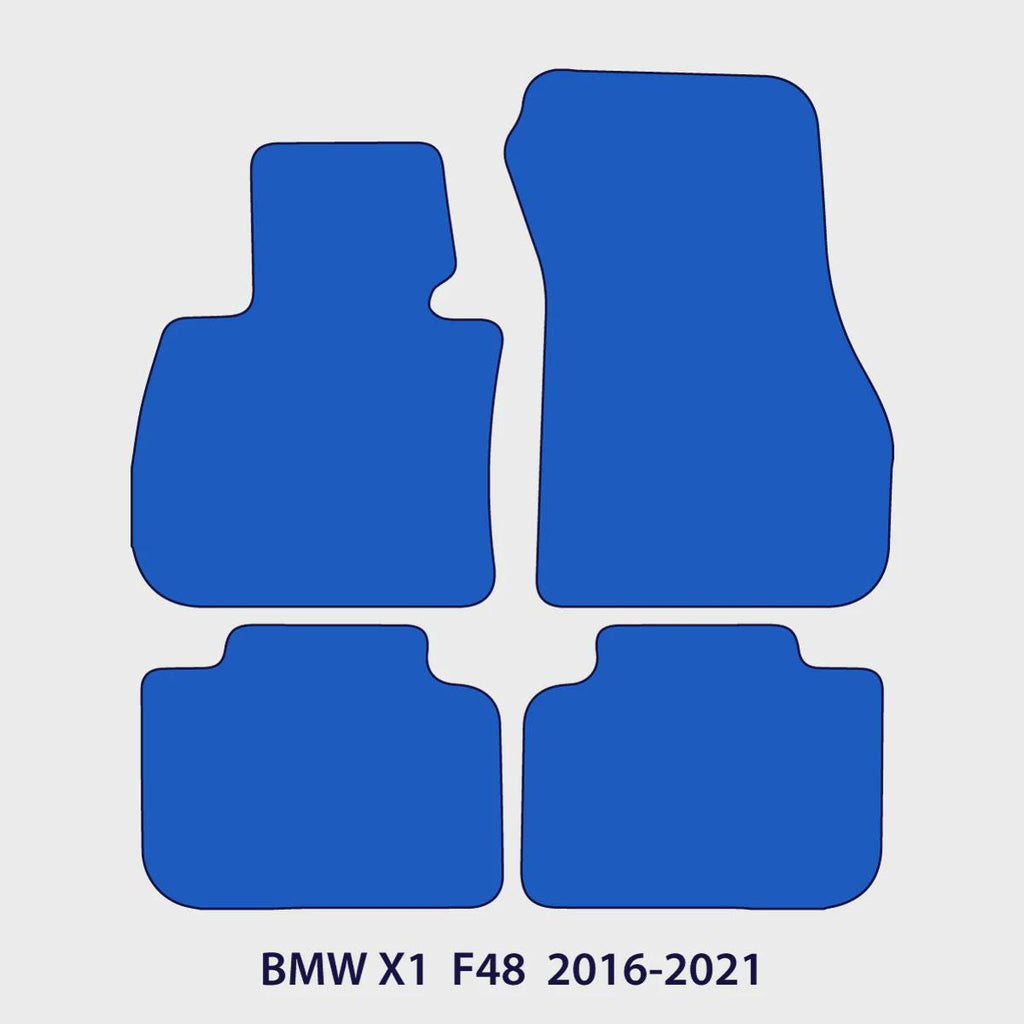 BMW X1 Velour Floor Mats 2016-2022 – F48 – M Stitching