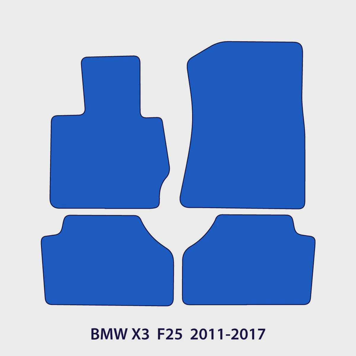 BMW X3 Velour Floor Mats 2011-2017 – F25 – M Stitching
