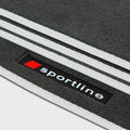 Audi A6 & S6 Velour Floor Mats 2005-2011 – C6 – Silver Sportline
