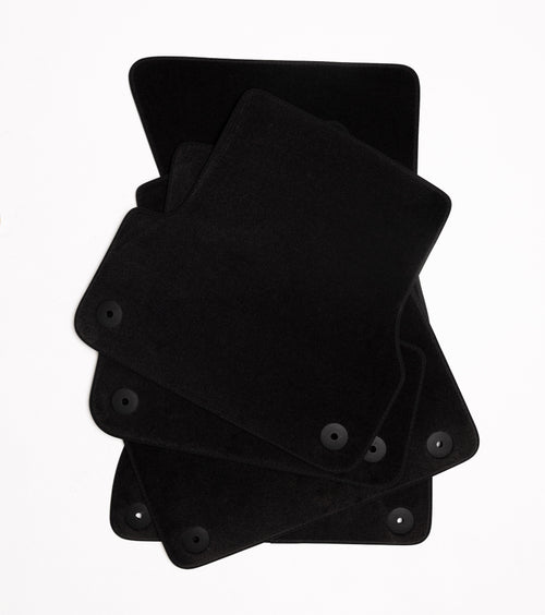 Audi A3 Convertible Velour Floor Mats 2014-2020 – 8V7 – Black