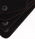 Audi A6 & S6 Velour Floor Mats 2005-2011 – C6 – Red Stitching