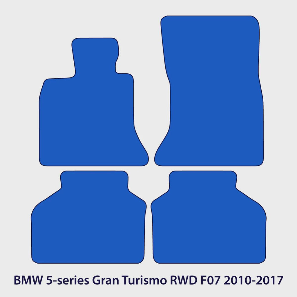 BMW 5-Series Gran Turismo RWD Velour Floor Mats 2010-2017 – F07 – 5 Logo