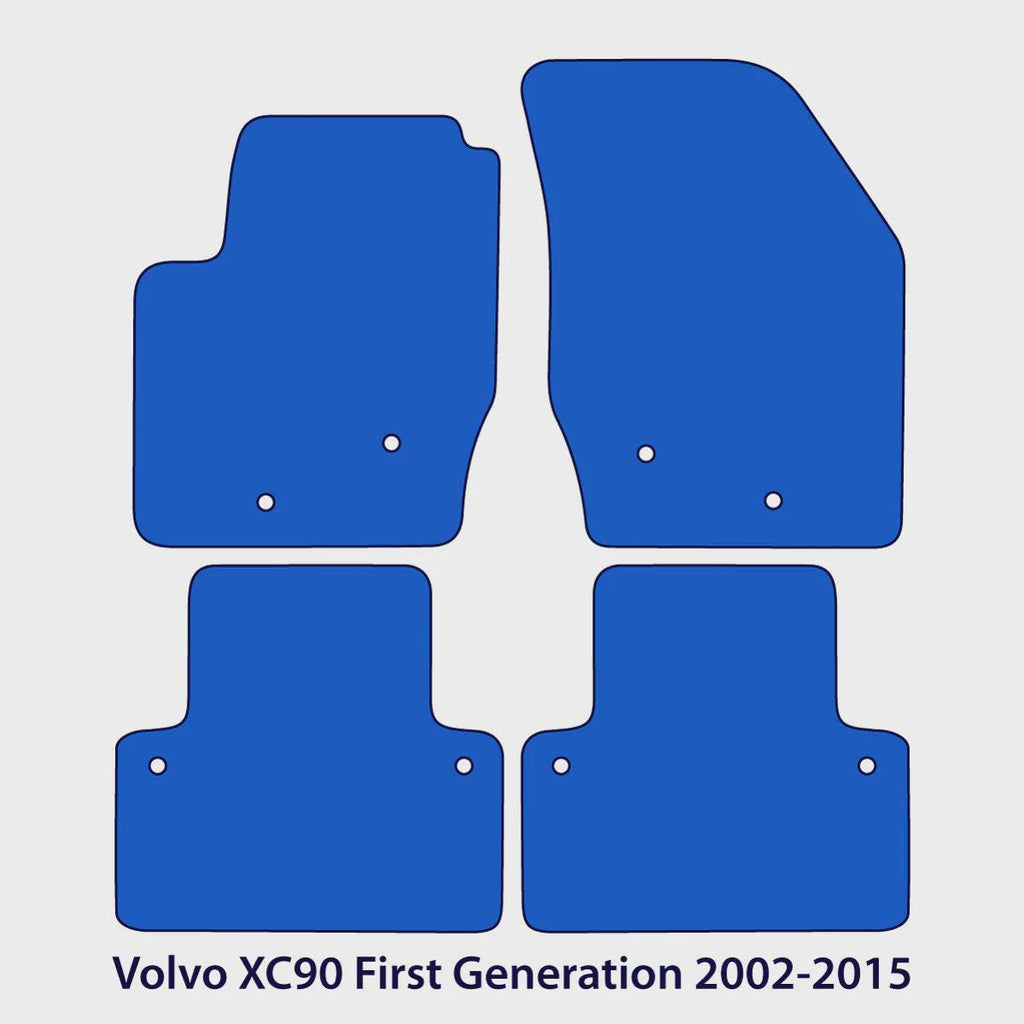 Volvo XC90 Velour Floor Mats 2002-2015 – Flag Tag