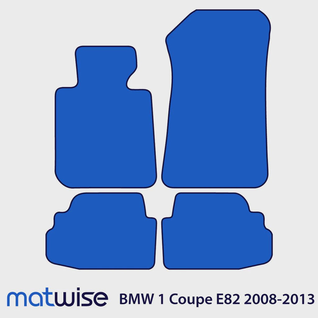 BMW 1-Series Coupe Velour Floor Mats 2008-2013 – E82 – M Stitching
