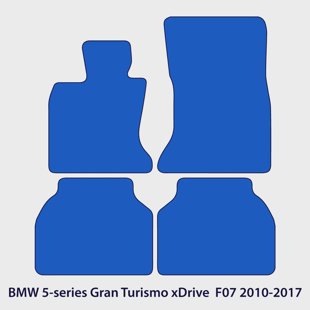 BMW 5-Series Gran Turismo xDrive Velour Floor Mats 2010-2017 – F07 – Black