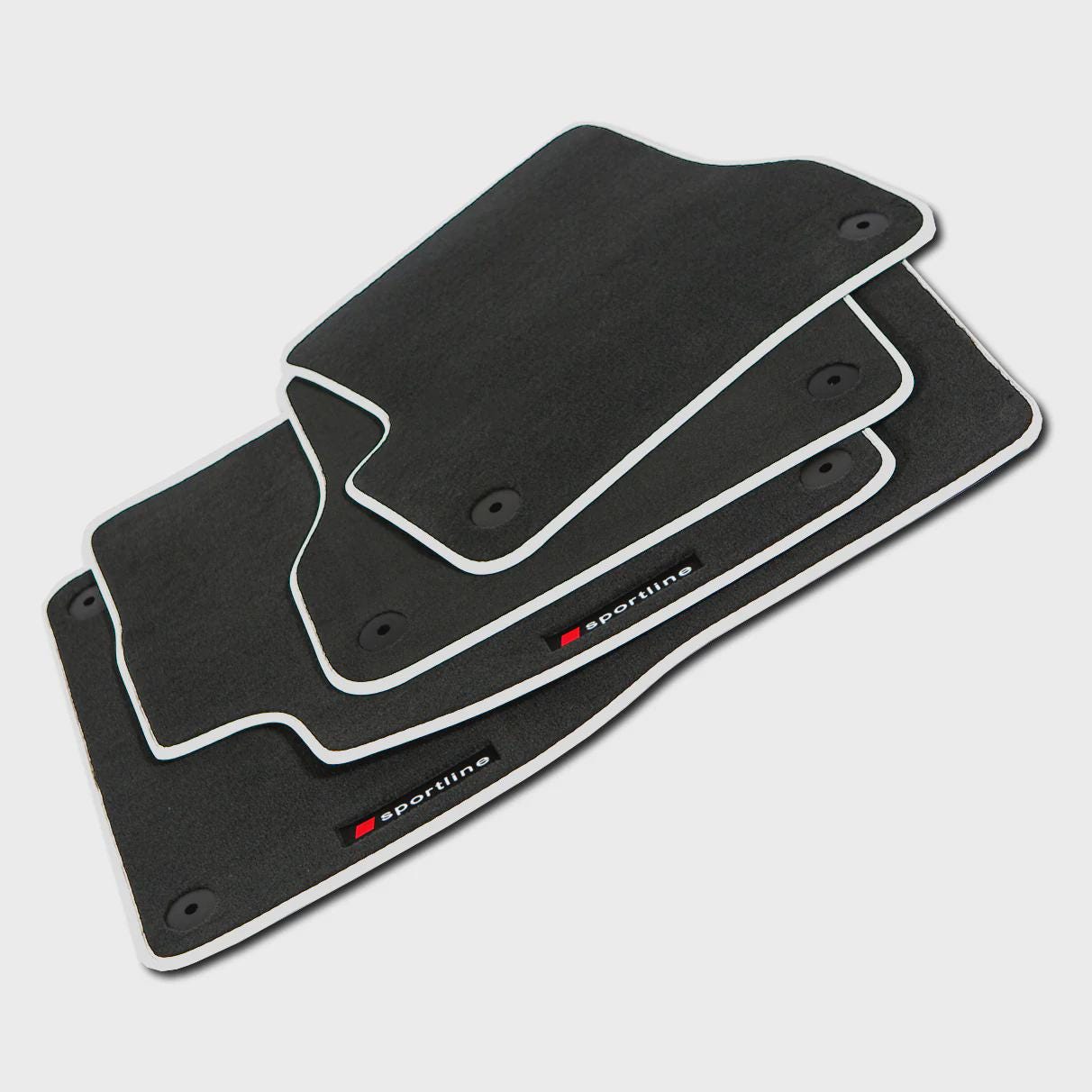 Audi A6 & S6 Velour Floor Mats 2005-2011 – C6 – Silver Sportline