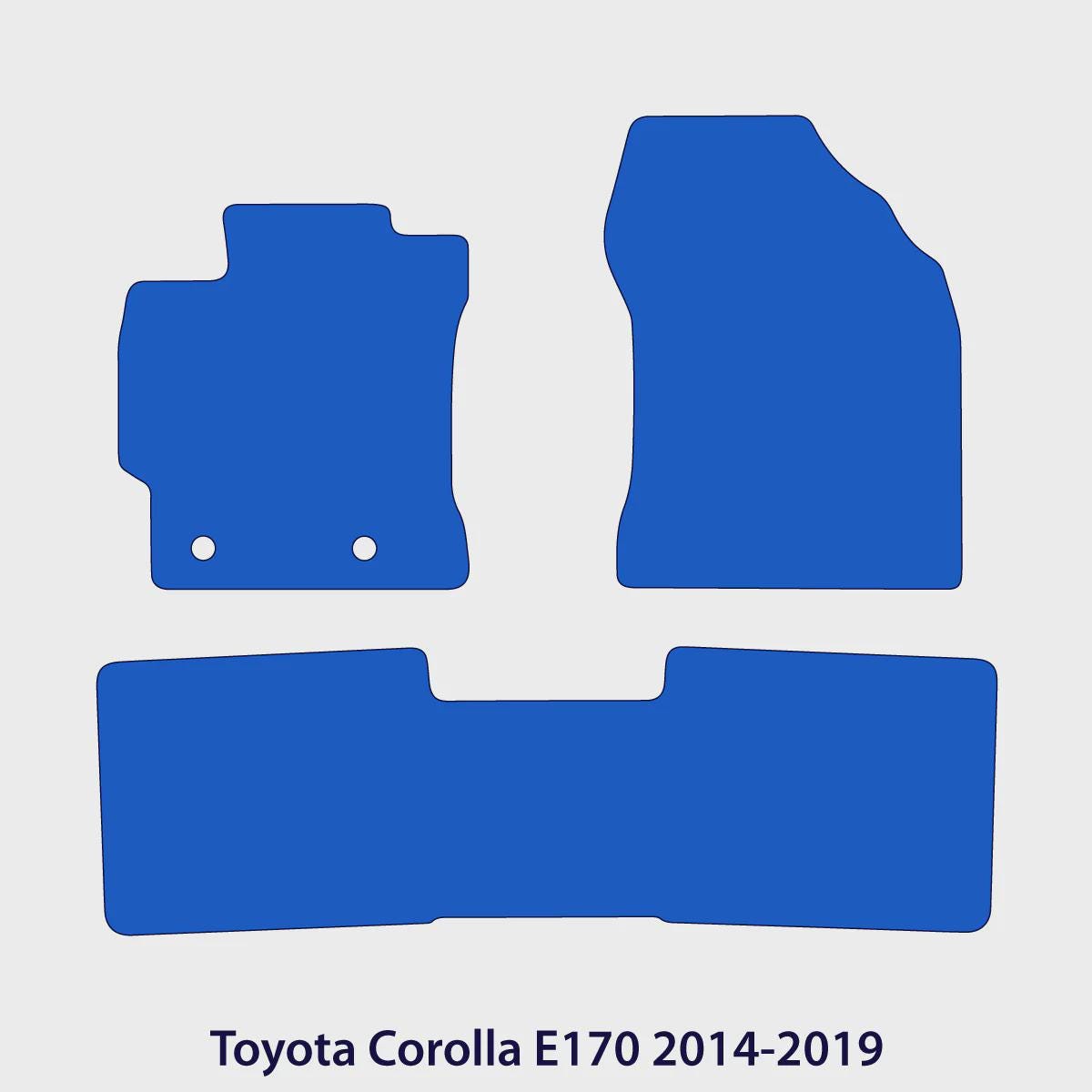Toyota Corolla Floor Mats - 2014-2019 E170 - Black