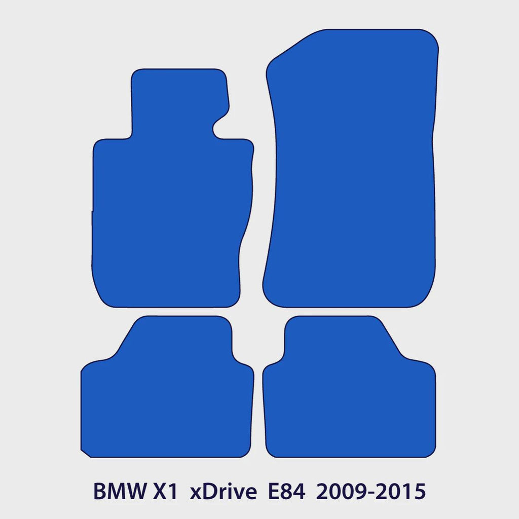 BMW X1 Velour Floor Mats 2009-2015 – xDrive E84 – Black