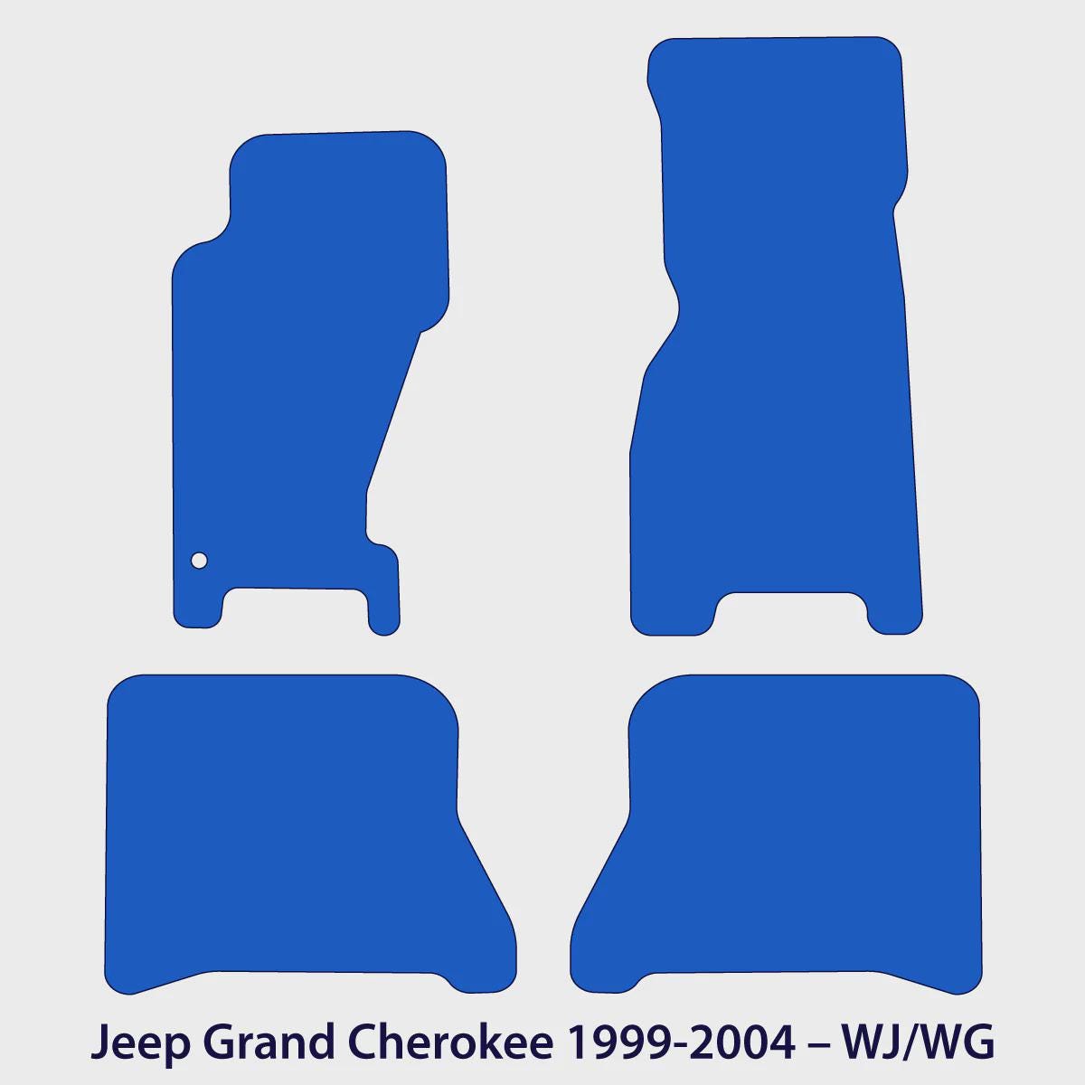 Jeep Grand Cherokee Velour Floor Mats 1999-2004 – WJ WG – Black