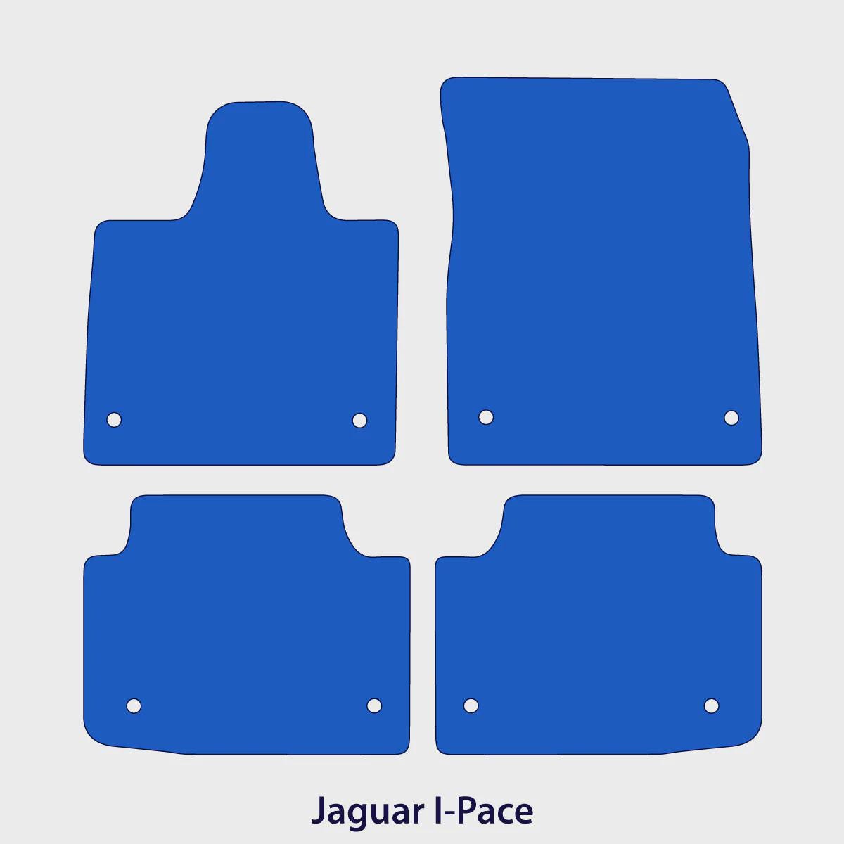 Jaguar I-Pace Velour Floor Mats 2018-2024 – Black