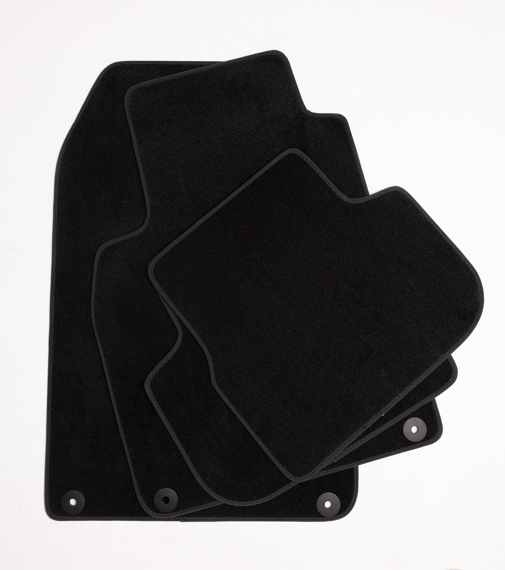 Saab 9-3 Convertible Velour Floor Mats 2004-2011 – Black