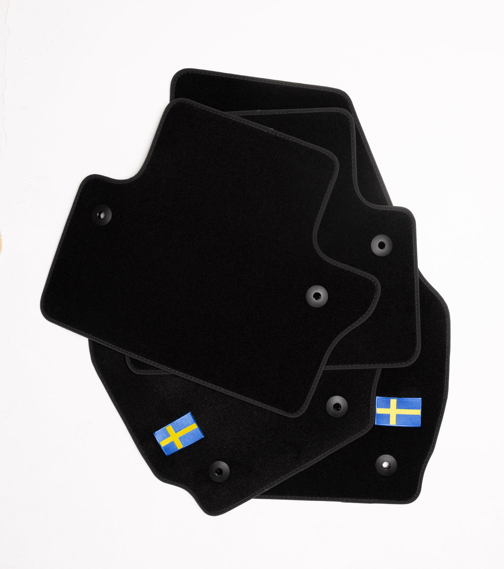 Volvo V40 Floor Mats - 2012-2021 - Flag Logo